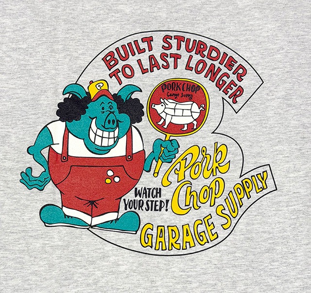 PORKCHOP GARAGE SUPPLY �ݡ�������å� ���졼�����ץ饤��PORKY TEE���ݡ����� T����ġ�Ⱦµ��3��(ASH/BURGUNDY/FOREST GREEN)��2026SS