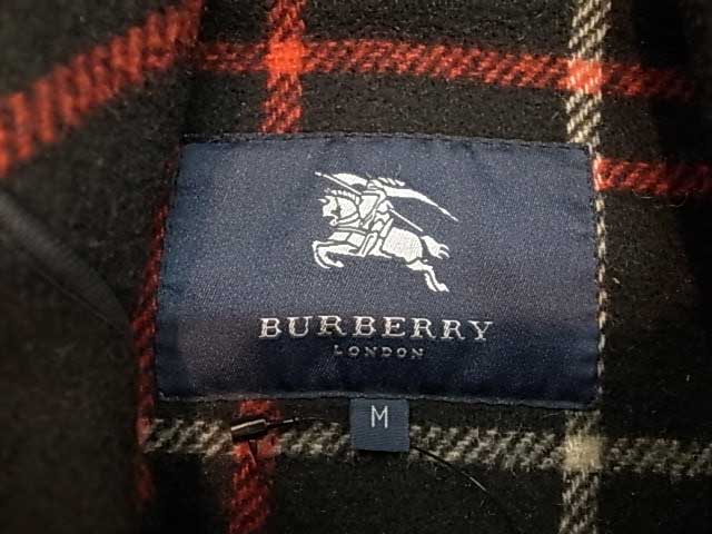 ��SALE 30%OFF�� BURBERRY���С��Х꡼ ���åե륳���ȡ�BLACK M��������MADE IN ENGLAND �����ꥹ�� ��Used �桼���ɡۡ���š�