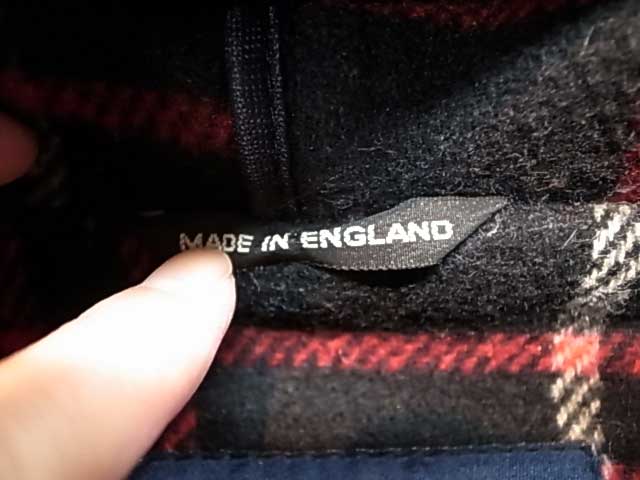 ��SALE 30%OFF�� BURBERRY���С��Х꡼ ���åե륳���ȡ�BLACK M��������MADE IN ENGLAND �����ꥹ�� ��Used �桼���ɡۡ���š�