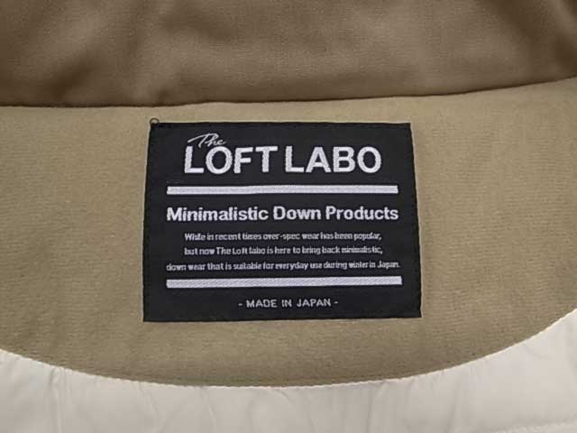 The LOFTLABO ���եȥ�ܡ�NARDY��STAND COLLAR DOWN COAT ������ɥ��顼 ������ �����ȡ�3��(BEIGE/BLACK/NAVY) Made in JAPAN