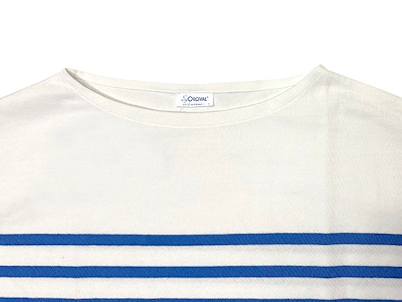 ��SALE 20%OFF��ORCIVAL �������Х롡#6919 Women's Wide Basque Shirt �����ޥ� �磻�� �Х��� ����ġ�WHITE/BLEU �ۥ磻��/�֥롼���ܡ�������size:1���ܡ��ȥͥå�������T���磻�ɥ��륨�åȡ��������Х롡Made in FRANCE