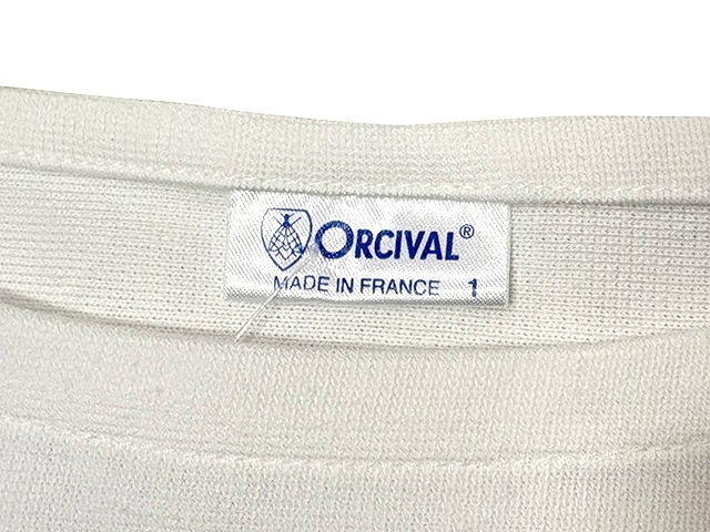 ��SALE 20%OFF��ORCIVAL �������Х롡#6919 Women's Wide Basque Shirt �����ޥ� �磻�� �Х��� ����ġ�WHITE/BLEU �ۥ磻��/�֥롼���ܡ�������size:1���ܡ��ȥͥå�������T���磻�ɥ��륨�åȡ��������Х롡Made in FRANCE