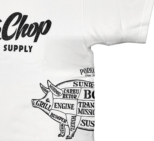 PORKCHOP GARAGE SUPPLY �ݡ�������å� ���졼�����ץ饤��MULTI LOGO TEE 2025���ޥ������ T����ġ�2��(WHITE/BLACK)��Ⱦµ��2025SS