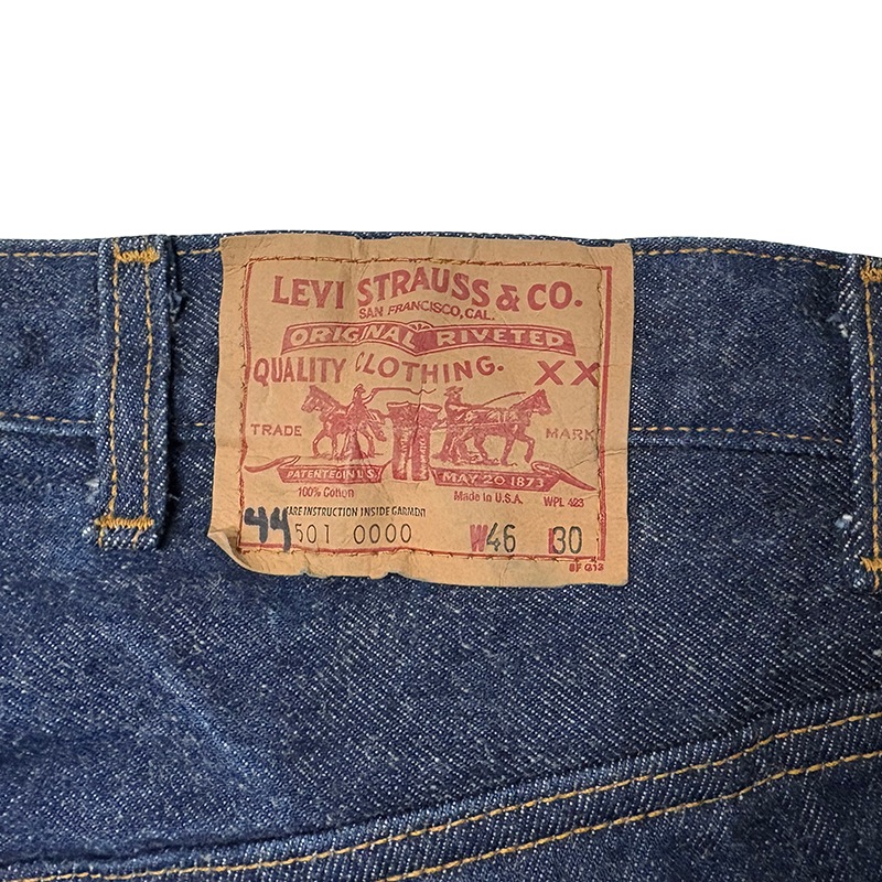 1987ǯ����Levi's �꡼�Х�����501��col.INDIGO��size.W46/L30ɽ����Made in U.S.A. ��VINTAGE ������ơ����ۡ���š�