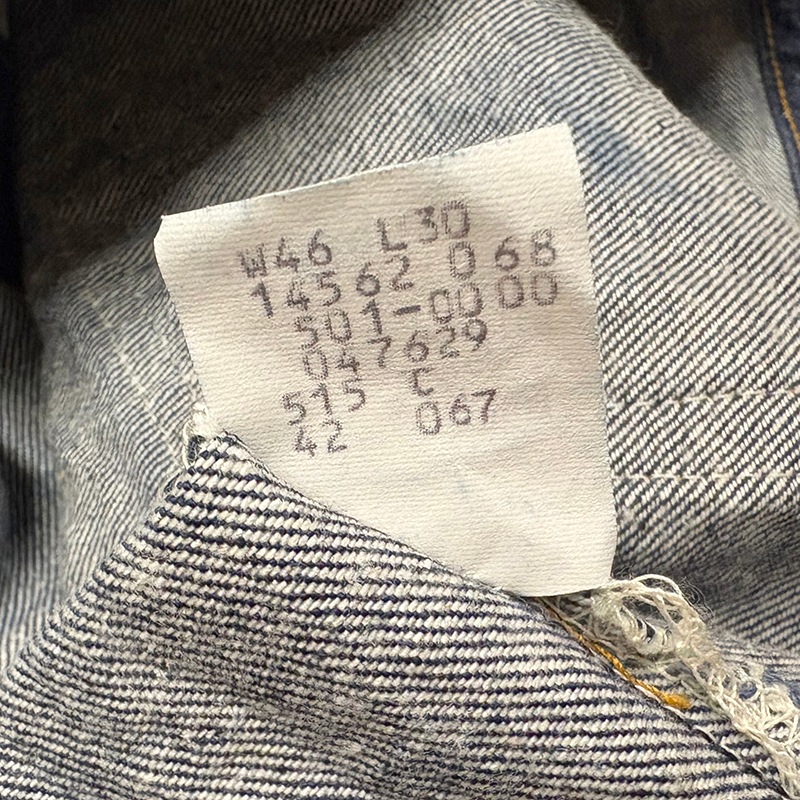 1987ǯ����Levi's �꡼�Х�����501��col.INDIGO��size.W46/L30ɽ����Made in U.S.A. ��VINTAGE ������ơ����ۡ���š�