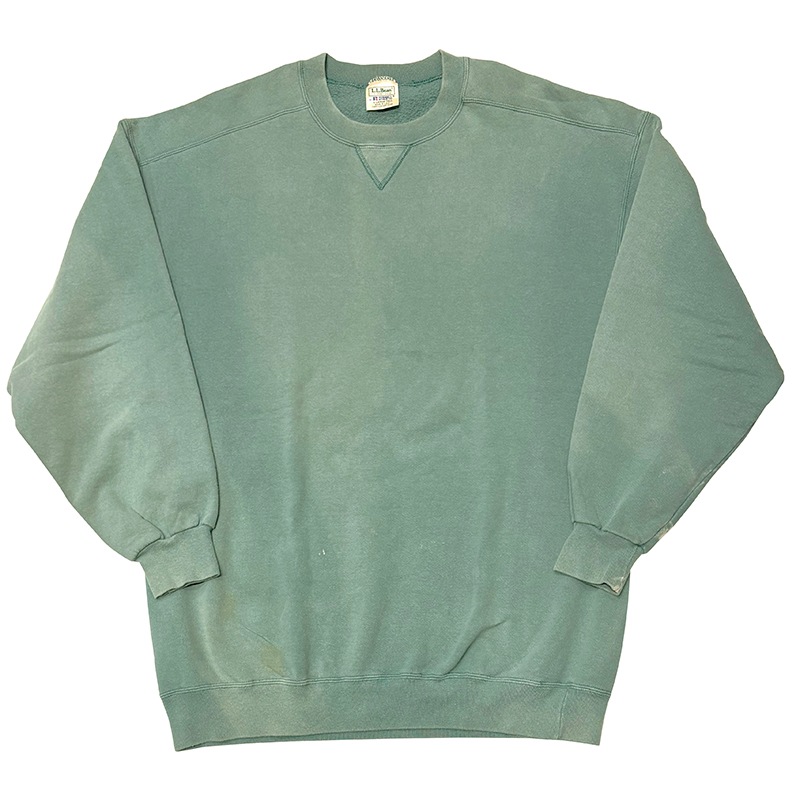 ��SALE 20%OFF�� 90s��L.L.BEAN by RUSSELL ATHLETIC ���륨��ӡ��� �� ��å��륢������å���CREW NECK SWEAT ���롼�ͥå� �������åȡ�col:GREEN��size:X-LARGE TALL��Made in U.S.A.����VINTAGE �ӥ�ơ����ۡ���šۡ�Ź�޻����Բġ�