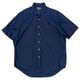 Polo by Ralph Lauren �ݥ� ���ե������"MARLOWE" S/S SHIRT "�ޡ�����" Ⱦµ����ġ�col:NAVY��size:L��COTTON100%����USED �桼���ɡۡ���š�