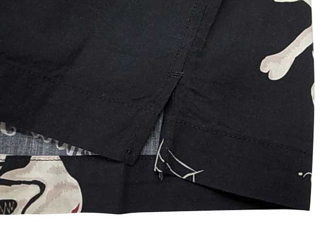 SCHOTT ����åȡ�HAWAIIAN SHIRT SKULL �ϥ磻���� ����� �����롡�������ϥ磻���󥷥�ġ������ϥ���ġ�2��(BLACK/L.GREY)