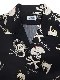SCHOTT ����åȡ�HAWAIIAN SHIRT SKULL �ϥ磻���� ����� �����롡�������ϥ磻���󥷥�ġ������ϥ���ġ�2��(BLACK/L.GREY)