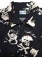 SCHOTT ����åȡ�HAWAIIAN SHIRT SKULL �ϥ磻���� ����� �����롡�������ϥ磻���󥷥�ġ������ϥ���ġ�2��(BLACK/L.GREY)