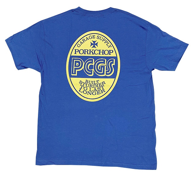 PORKCHOP �ݡ�������åס�PCGS OVAL TEE PCGS �����Х� T����ġ�Ⱦµ��3��(BLACK/WHITE/BLUE)