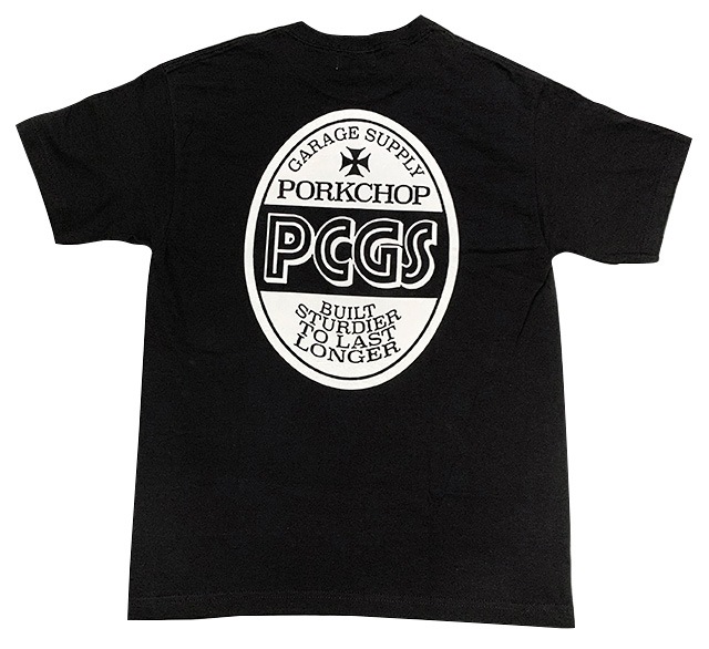PORKCHOP �ݡ�������åס�PCGS OVAL TEE PCGS �����Х� T����ġ�Ⱦµ��3��(BLACK/WHITE/BLUE)