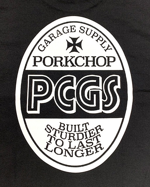 PORKCHOP �ݡ�������åס�PCGS OVAL TEE PCGS �����Х� T����ġ�Ⱦµ��3��(BLACK/WHITE/BLUE)