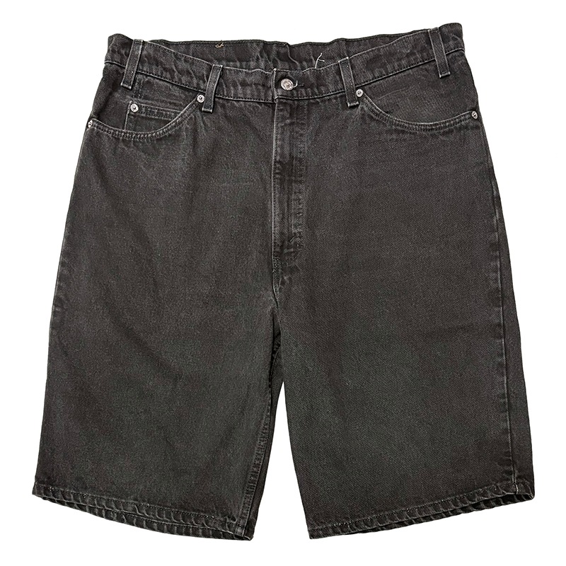 Levi's 550 ブラック　デニム　ショートパンツ W38 L00 USA 90s Levi's リーバイス 550 ショートパンツ col.後染めBLACK size.W38