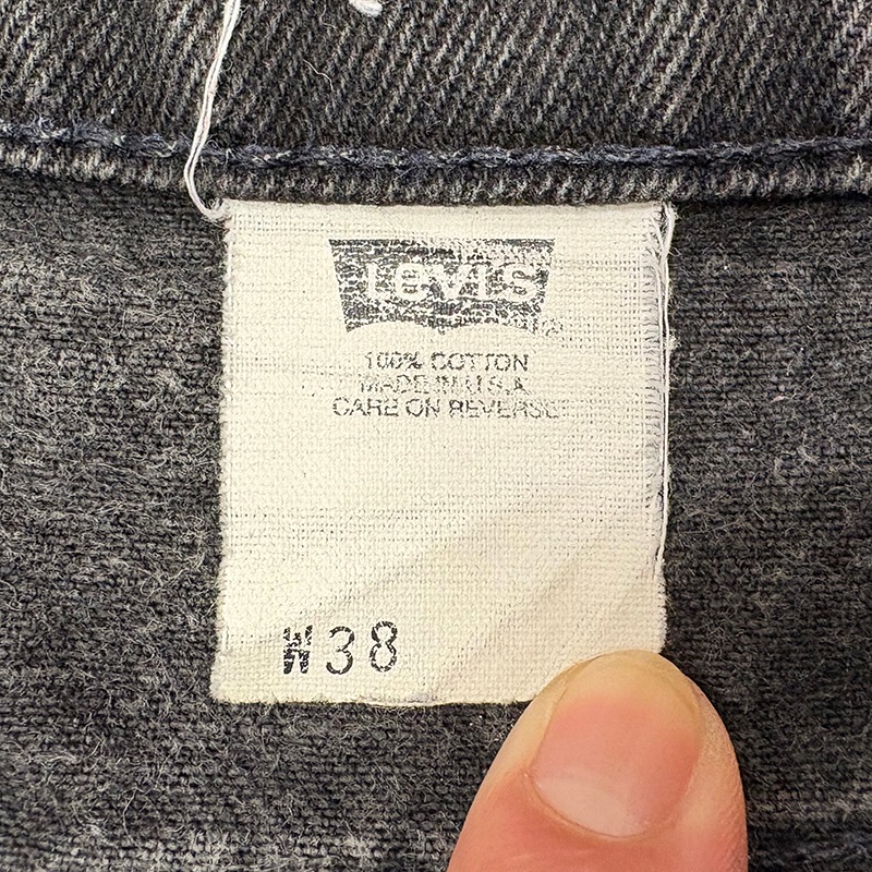 90s��Levi's �꡼�Х�����550�����硼�ȥѥ�ġ�col.������BLACK��size.W38/L00ɽ����00��󥰥���Made in U.S.A.���֥�å��ǥ˥�ѥ�ġ���VINTAGE ������ơ����ۡ���šۡ�Ź�޻����Բġ�