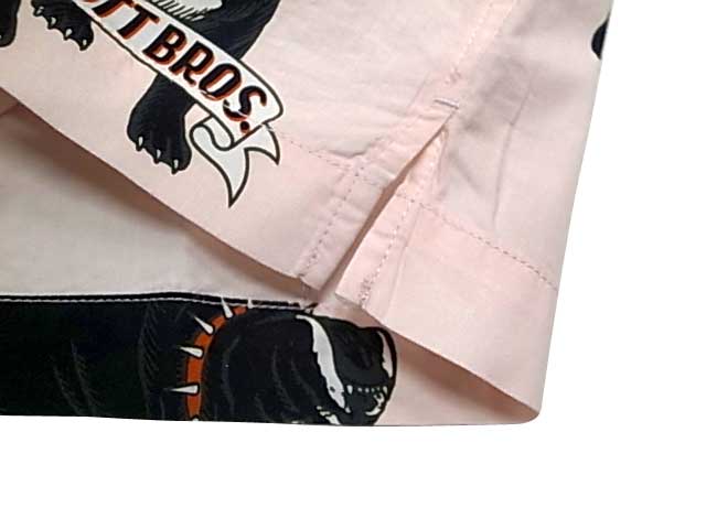 SCHOTT ����åȡ�HAWAIIAN SHIRT BULLDOG �ϥ磻���� ����� �֥�ɥå��������ϥ磻���󥷥�ġ������ϥ���ġ�PINK �ԥ�