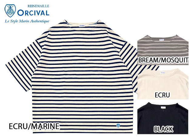 ORCIVAL Х롡#B273 Men's Wide Body Boat Neck S/S Shirts  磻ɥܥǥ ܡȥͥå 硼ȥ꡼ Tġ磻ɥ륨åȡХ롡Made in FRANCE