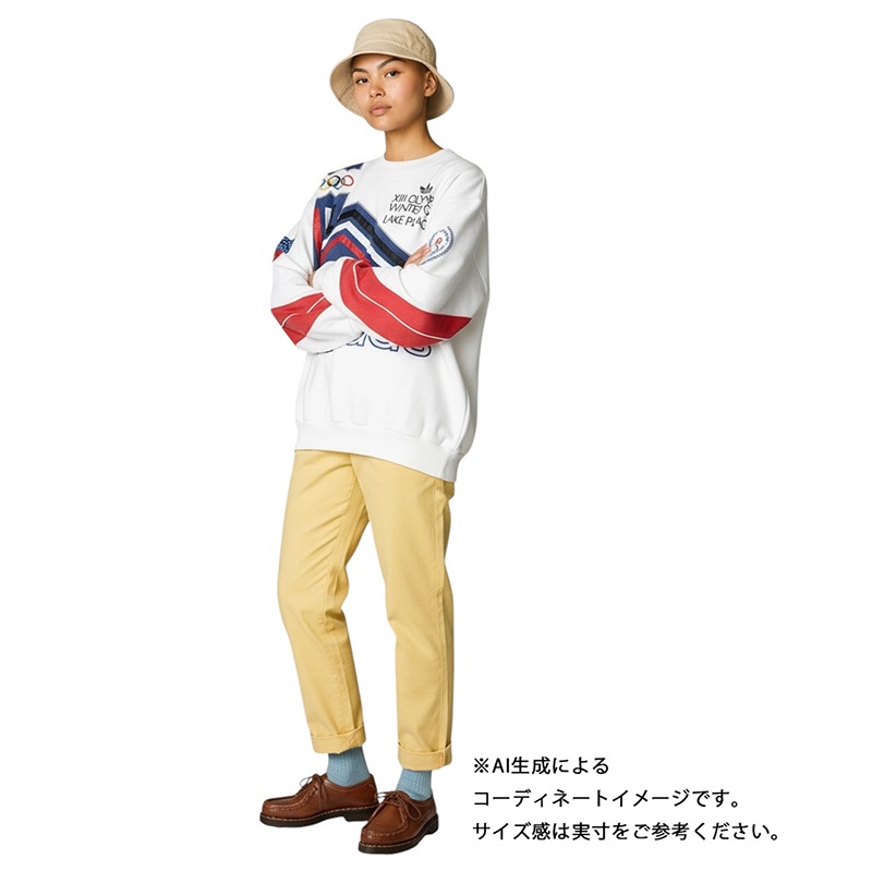 ��SALE 20%OFF�� 80s��adidas ���ǥ�������LAKE PLACID OLYMPIC C/N SWEAT �졼���ץ饷�å��ߵ������ԥå� ���롼�ͥå� �������åȡ�col:WHITE��size:S���䥿�� ��VINTAGE ������ơ����ۡ���šۡ�Ź�޻����Բġ�
