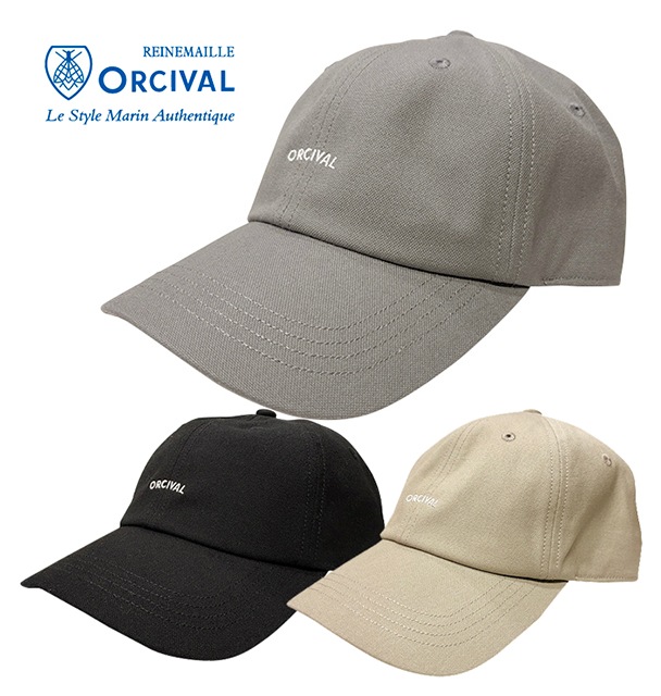��SALE 50%OFF��ORCIVAL �������Х롡#OR-H0333 Cotton Canvas 6 Panel Cap ���åȥ� �����Х� 6�ѥͥ� ����åס�3��(GREY/BLACK/GREIGE)��FREE��������˹�ҡ��������Х�