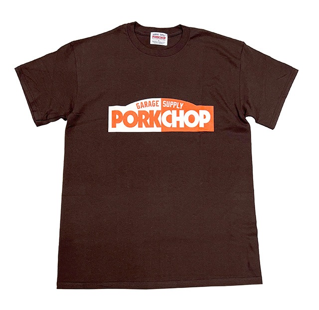 PORKCHOP �ݡ�������åס�24 BLOCK LOGO TEE��24�֥��å����� T����ġ�Ⱦµ��3��(BROWN/BLACK/WHITE)��2024SS