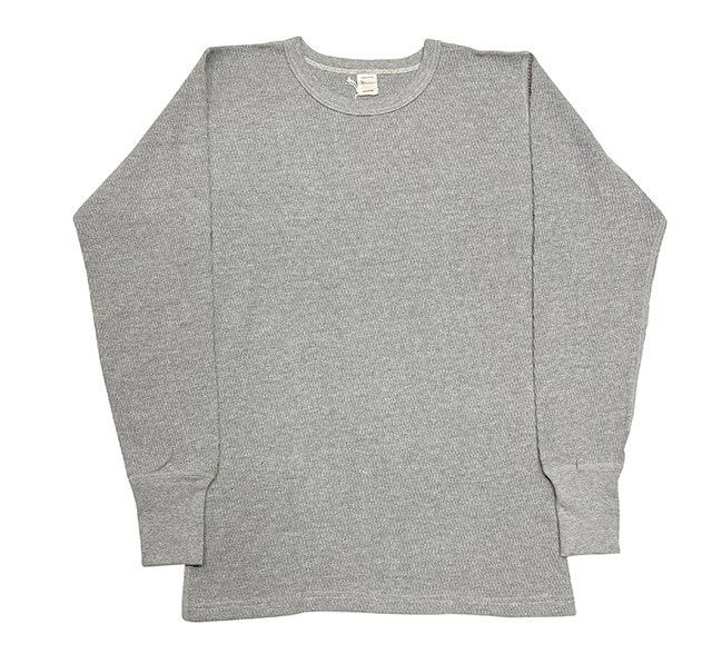 ����Ź������WAREHOUSE �� Style&Respect���������ϥ��� �� ����������ꥹ�ڥ��� CREW NECK WAFFLE THERMAL��L/S TEE�����롼�ͥå� ��åե� �����ޥ롡3����WHITE/GRAY/BLACK��Ĺµ������T