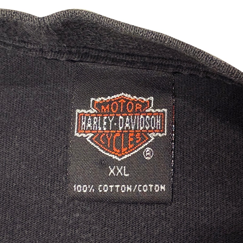 ��98��Harley-Davidson �ϡ��졼���ӥåɥ���SHORT SLEEVE T-SHIRTS ���硼�ȥ��꡼�� T����ġ�col:BLACK��size:XXL��COTTON100%��Made in U.S.A.����VINTAGE �ӥ�ơ����ۡ���šۡ�Ź�޻����Բġ�