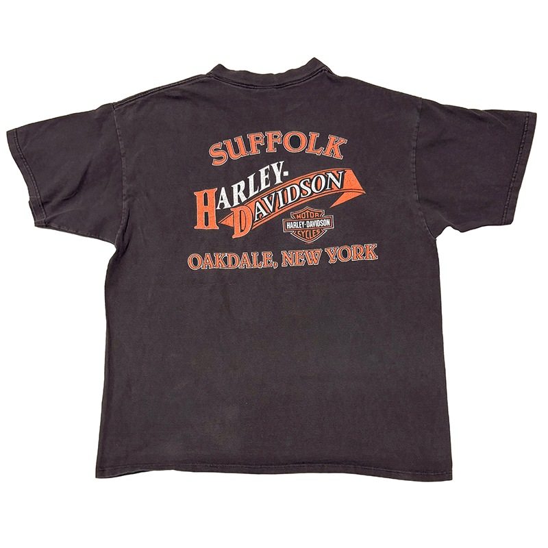 ��98��Harley-Davidson �ϡ��졼���ӥåɥ���SHORT SLEEVE T-SHIRTS ���硼�ȥ��꡼�� T����ġ�col:BLACK��size:XXL��COTTON100%��Made in U.S.A.����VINTAGE �ӥ�ơ����ۡ���šۡ�Ź�޻����Բġ�