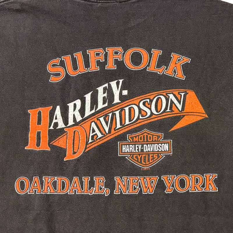 ��98��Harley-Davidson �ϡ��졼���ӥåɥ���SHORT SLEEVE T-SHIRTS ���硼�ȥ��꡼�� T����ġ�col:BLACK��size:XXL��COTTON100%��Made in U.S.A.����VINTAGE �ӥ�ơ����ۡ���šۡ�Ź�޻����Բġ�