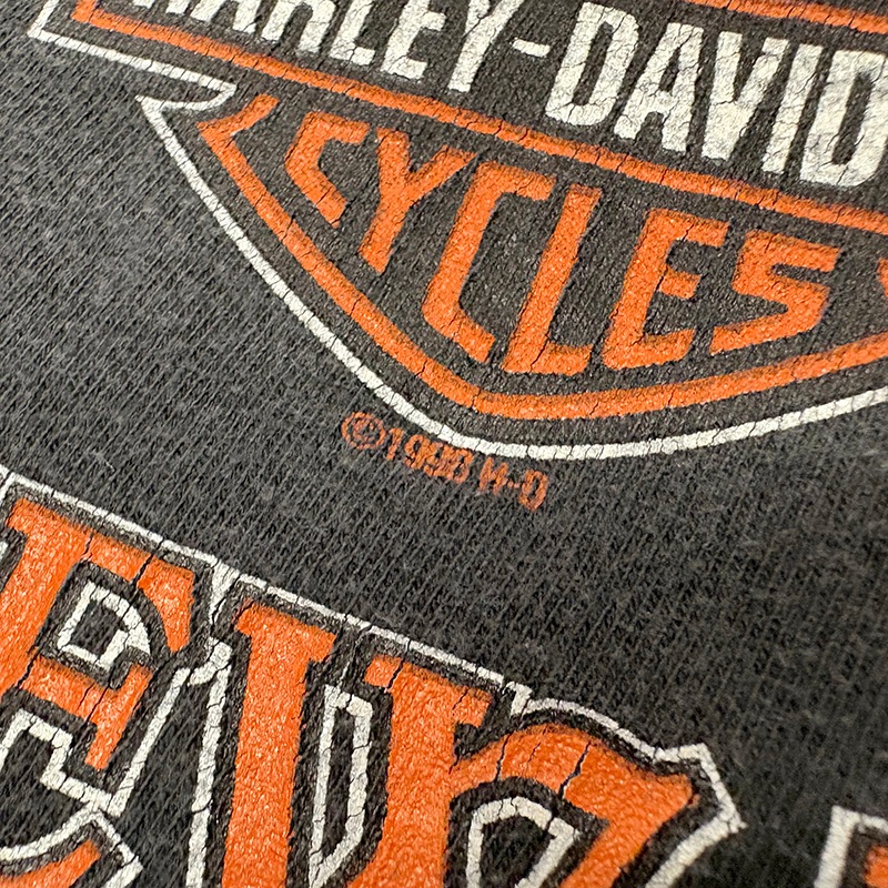 ��98��Harley-Davidson �ϡ��졼���ӥåɥ���SHORT SLEEVE T-SHIRTS ���硼�ȥ��꡼�� T����ġ�col:BLACK��size:XXL��COTTON100%��Made in U.S.A.����VINTAGE �ӥ�ơ����ۡ���šۡ�Ź�޻����Բġ�