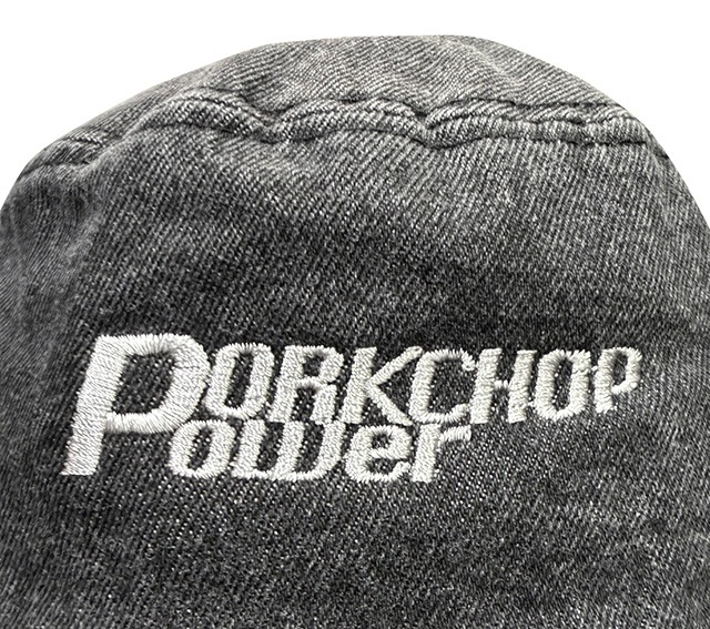 PORKCHOP GARAGE SUPPLY �ݡ�������å� ���졼�� ���ץ饤��P POWER DENIM BUCKET HAT��P�ѥ �ǥ˥ࡡ�Х��åȥϥåȡ�3��(BLACK/LIGHT BLUE/DARK BLUE)���ϥåȡ��Х��ϡ�˹�ҡ�2026SS