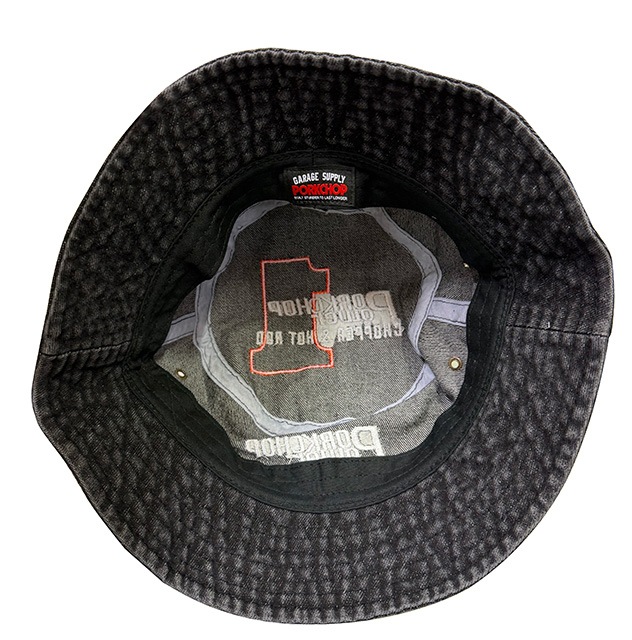 PORKCHOP GARAGE SUPPLY �ݡ�������å� ���졼�� ���ץ饤��P POWER DENIM BUCKET HAT��P�ѥ �ǥ˥ࡡ�Х��åȥϥåȡ�3��(BLACK/LIGHT BLUE/DARK BLUE)���ϥåȡ��Х��ϡ�˹�ҡ�2026SS