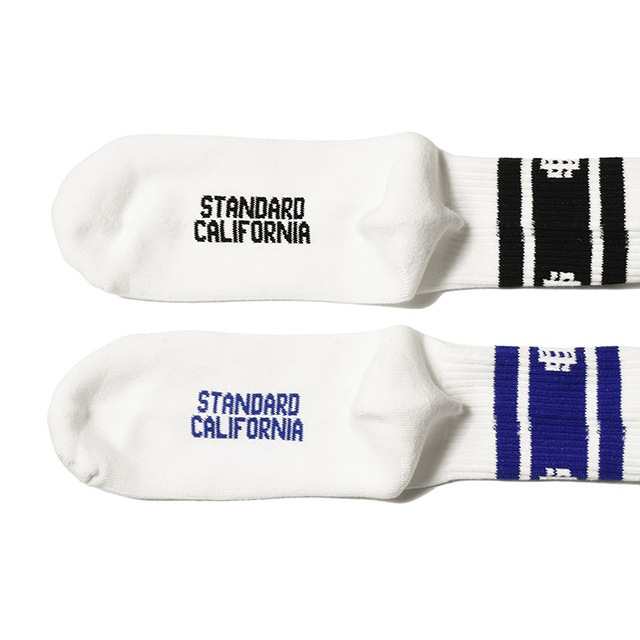 STANDARD CALIFORNIA ɥե˥SD Sports Socks -2Pack ݡ å 2PBLACK&BLUE