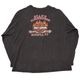 ��01��Harley-Davidson �ϡ��졼���ӥåɥ���LONG SLEEVE T-SHIRTS ���󥰥��꡼�� T����ġ�col:BLACK��size:3XL��Made in U.S.A.����USED �桼���ɡۡ���šۡ�Ź�޻����Բġ�