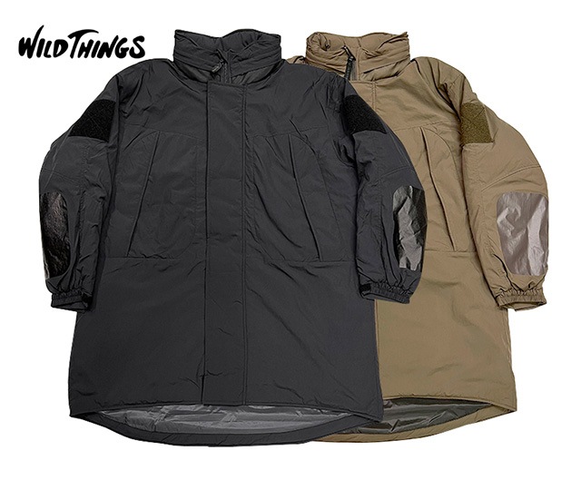 ��SALE 10%OFF��WILD THINGS �磻��ɥ��󥰥���MONSTER PARKA  TYPE2 ��󥹥����ѡ����� ������2��CLIMASHIELD COMBAT ���饤�ޥ������ ����Хåȡ�PCU LEVEL 7��2��(BLACK/KHAKI)��WILDTHINGS��2023ǯ��ǥ�