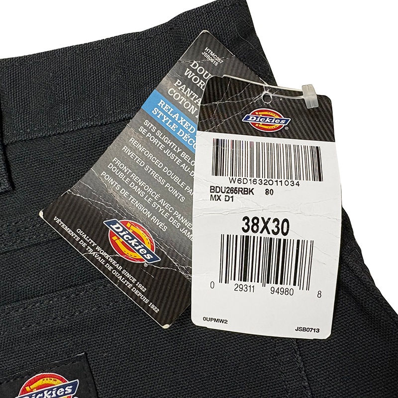 ��SALE 20%OFF�ۡ�̤�����ʡ� Dickies �ǥ��å�������Heavyweight Duck Double Knee Carpenter Pants �إӡ��������� ���å� ���֥�ˡ� �����ڥ󥿡� �ѥ�ġ�col.BLACK��size:W38��L30ɽ�����ڥ��󥿡��ѥ�� ����šۡ�Ź�޻����Բġ�