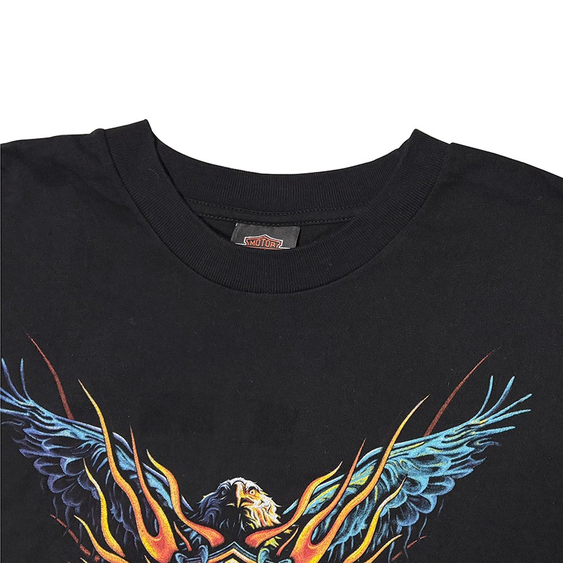 ��06��Harley-Davidson �ϡ��졼���ӥåɥ���LONG SLEEVE T-SHIRTS ���󥰥��꡼�� T����ġ�col:BLACK��size:2X-LARGE��Made in U.S.A.����USED �桼���ɡۡ���šۡ�Ź�޻����Բġ�