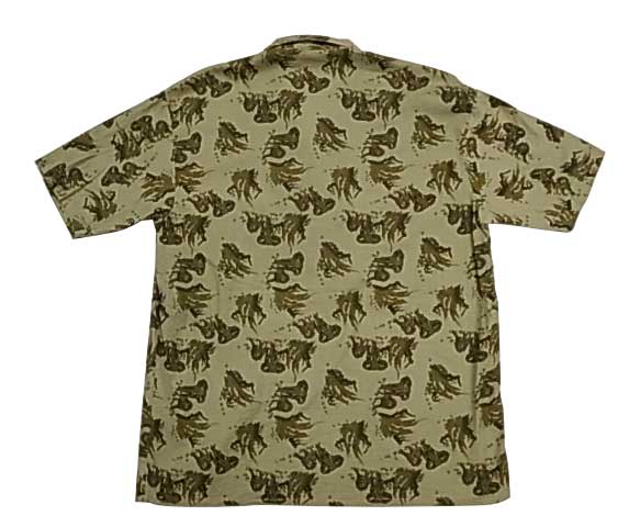 60 S サファリ柄 シャツ グリーン系 1960年代製 Vintage ヴィンテージ 中古 Vintage Used Antique Sold Out ソールドアウト Times Are Changin Onlineshop