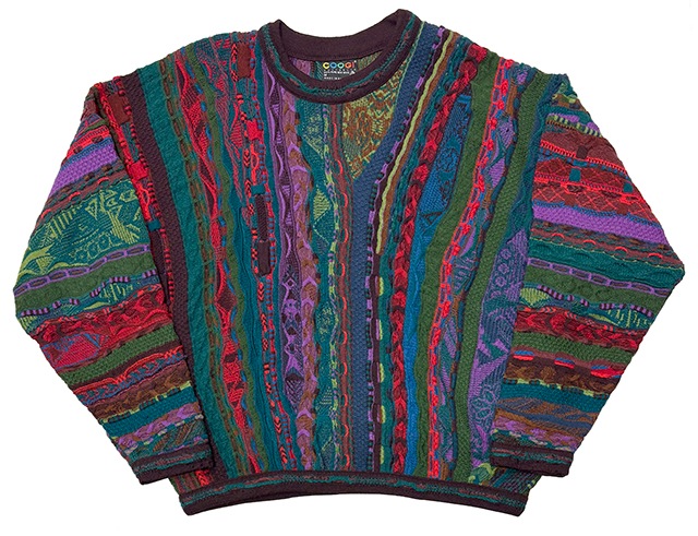 ��SALE 30%OFF�� COOGI ����������3D Knit Wool Sweater 3D�˥å� �����륻��������col.GREEN�ϡ�size:M��100��PURE NEW WOOL��Made in AUSTRALIA����OLD ������ɡۡ���šۡ�Ź�޻����Բġ�