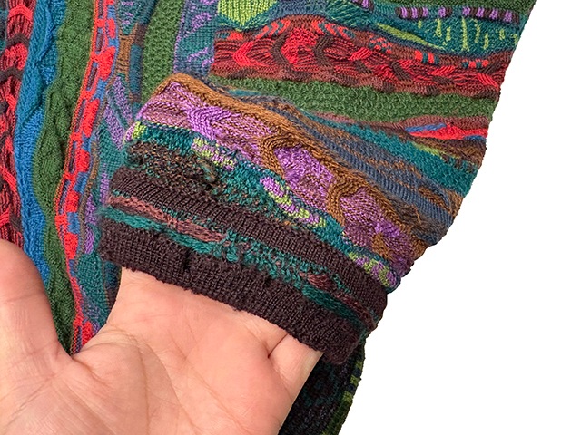 ��SALE 30%OFF�� COOGI ����������3D Knit Wool Sweater 3D�˥å� �����륻��������col.GREEN�ϡ�size:M��100��PURE NEW WOOL��Made in AUSTRALIA����OLD ������ɡۡ���šۡ�Ź�޻����Բġ�