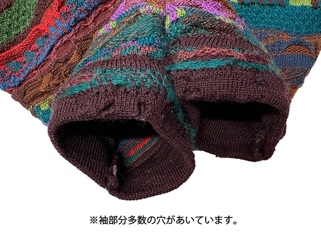 ��SALE 30%OFF�� COOGI ����������3D Knit Wool Sweater 3D�˥å� �����륻��������col.GREEN�ϡ�size:M��100��PURE NEW WOOL��Made in AUSTRALIA����OLD ������ɡۡ���šۡ�Ź�޻����Բġ�