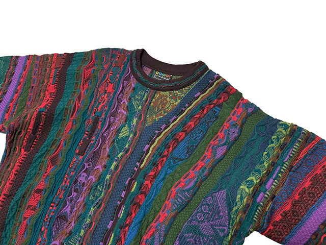 ��SALE 30%OFF�� COOGI ����������3D Knit Wool Sweater 3D�˥å� �����륻��������col.GREEN�ϡ�size:M��100��PURE NEW WOOL��Made in AUSTRALIA����OLD ������ɡۡ���šۡ�Ź�޻����Բġ�