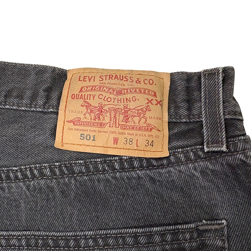 90s��Levi's �꡼�Х�����501��col.������BLACK��size.W38/L34ɽ����Made in U.S.A.���֥�å��ǥ˥�ѥ�ġ���VINTAGE ������ơ����ۡ���šۡ�Ź�޻����Բġ�