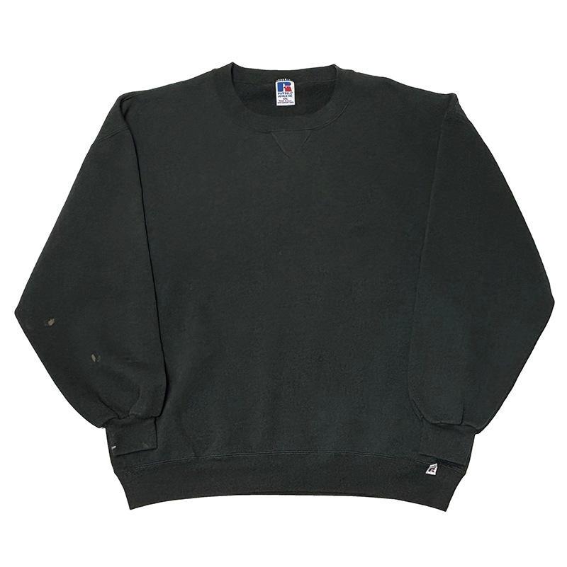 90s��RUSSELL ATHLETIC ��å��� ��������å���CREW NECK SWEAT ���롼�ͥå� �������åȡ�̵�ϡ�col:BLACK��size:XXL��Made in U.S.A.��BIG SIZE����VINTAGE ������ơ����ۡ���šۡ�Ź�޻����Բġ�