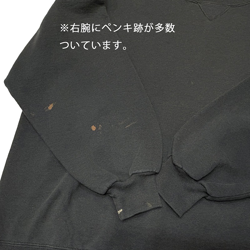 90s��RUSSELL ATHLETIC ��å��� ��������å���CREW NECK SWEAT ���롼�ͥå� �������åȡ�̵�ϡ�col:BLACK��size:XXL��Made in U.S.A.��BIG SIZE����VINTAGE ������ơ����ۡ���šۡ�Ź�޻����Բġ�