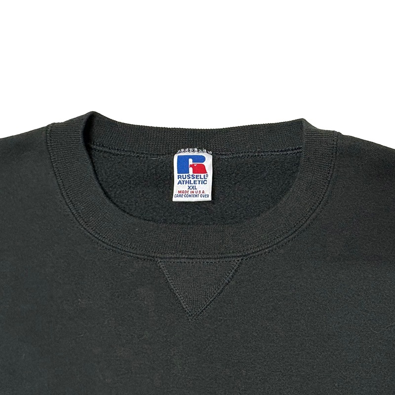 90s��RUSSELL ATHLETIC ��å��� ��������å���CREW NECK SWEAT ���롼�ͥå� �������åȡ�̵�ϡ�col:BLACK��size:XXL��Made in U.S.A.��BIG SIZE����VINTAGE ������ơ����ۡ���šۡ�Ź�޻����Բġ�