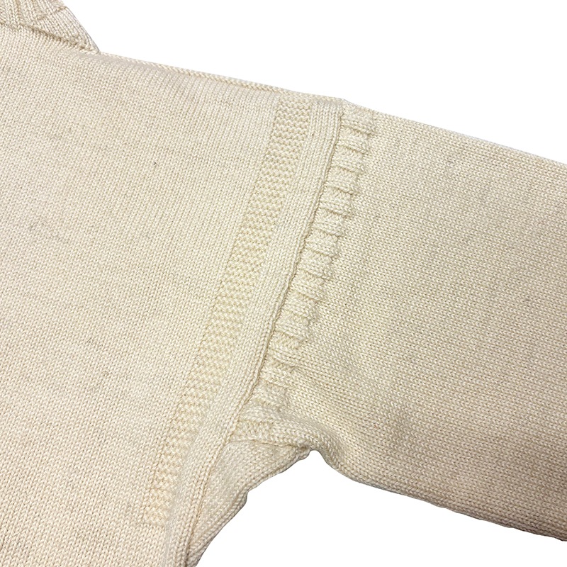 Le Tricoteur �� �ȥꥳ���塼�롡Guernsey Sweater  ���󥸡�����������col:WHITE��size:ɽ���ʤ�(M-L����)��PURE NEW WOOL100%��Made in GUERNSEY ��USED �桼���ɡۡ���šۡ�Ź�޻����Բġ�