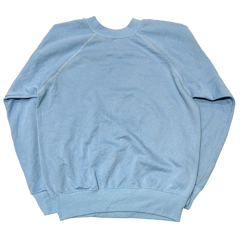 80s��DISNEY CASUALS �ǥ����ˡ� �����奢�롡MICKY MOUSE C/N SWEAT �ߥå����ޥ��� ���롼�ͥå��������åȡ���­��col:SAX BLUE��size:ADULT MEDIUM����VINTAGE �ӥ�ơ����ۡ���šۡ�Ź�޻����Բġ�