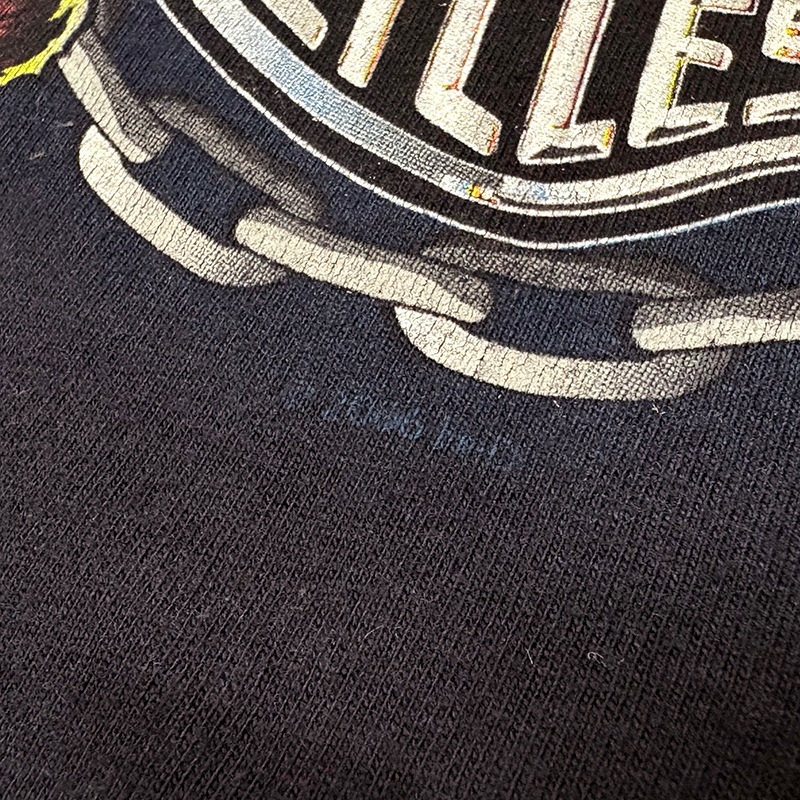 ��06��Harley-Davidson �ϡ��졼���ӥåɥ���LONG SLEEVE T-SHIRTS ���󥰥��꡼�� T����ġ�col:NAVY��size:2XL��Made in U.S.A.����USED �桼���ɡۡ���šۡ�Ź�޻����Բġ�