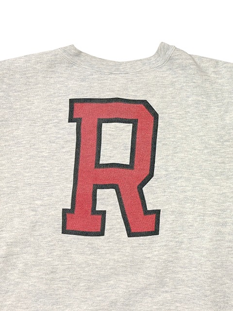 90s��Champion �����ԥ���CREW NECK SWEAT SHIRTS ���롼�ͥå� �������å� ����ġ�col.HEATHER GRAY��size:X-LARGE��RUTGERS UNIVERSITY�����߹��ߥץ��ȡ�Made in U.S.A.������ꥫ�� ��VINTAGE ������ơ����ۡ���šۡ�Ź�޻����Բġ�