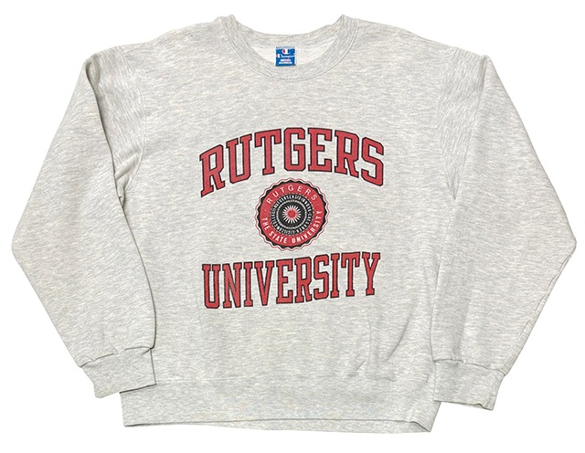 90s��Champion �����ԥ���CREW NECK SWEAT SHIRTS ���롼�ͥå� �������å� ����ġ�col.HEATHER GRAY��size:X-LARGE��RUTGERS UNIVERSITY�����߹��ߥץ��ȡ�Made in U.S.A.������ꥫ�� ��VINTAGE ������ơ����ۡ���šۡ�Ź�޻����Բġ�